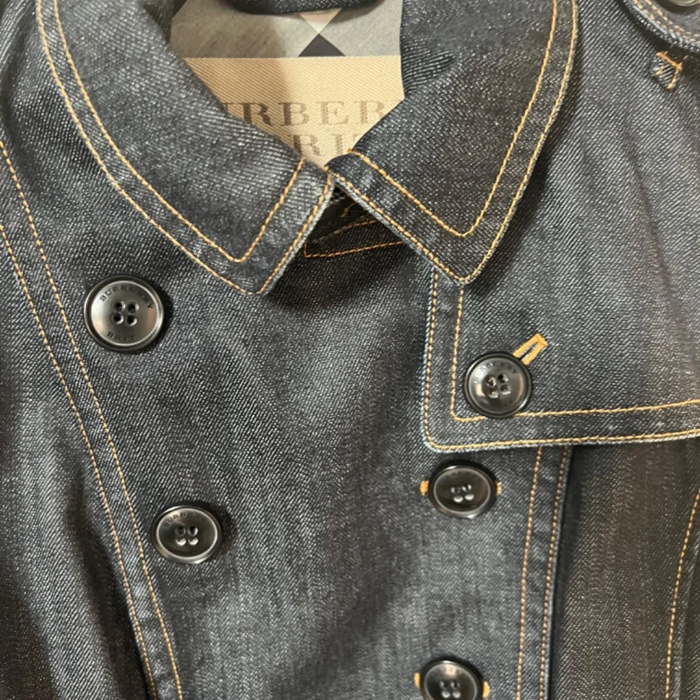 Burberry Brit Short Denim Trench Coat - Picture 3 of 10